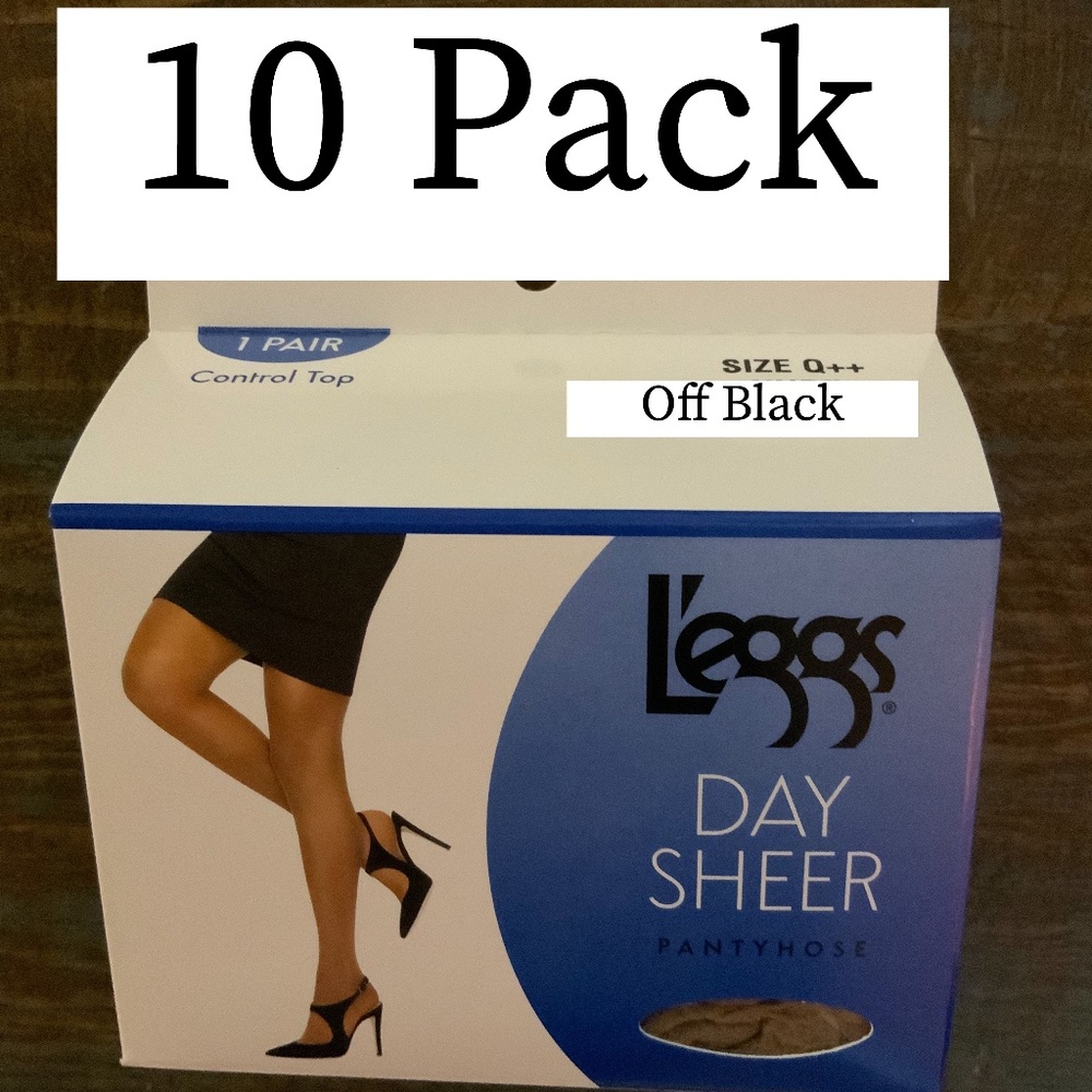 L’eggs Off Black Control Top Pantyhose